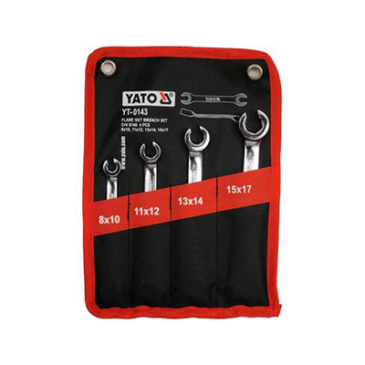 Flare nut wrench set 4 pcs