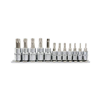 Torx security key set on rail 12 pcs YT-04332