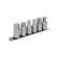 Set of 6 oil plug socket wrenches 3/8''