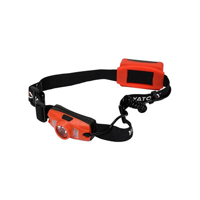 Headlamp 500lm 3xaaa, ip44, white, blue and red light