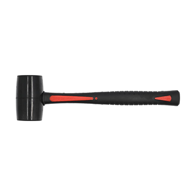 Rubber hammer with fiberglass handle 440g