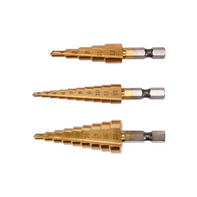 Step Drill Set 3 pcs