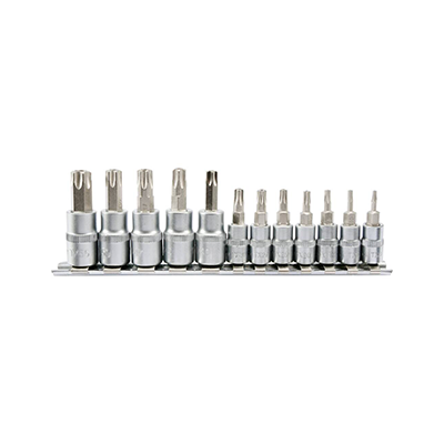 Torx secur keys set. on a 12-piece rail