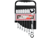 Combination Wrenches with Ratchet 10-19 mm, set of 7 pcs.