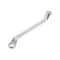Angled ring spanner with polished head 30x32 mm