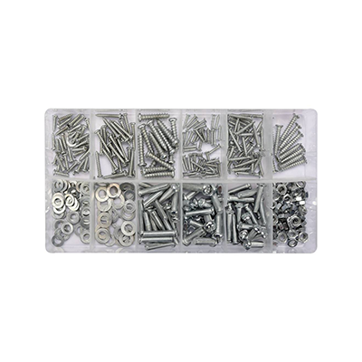 Screws / nuts / screws / washers 347 pcs. Mix of sizes