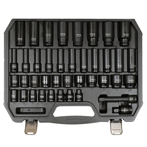 IMPACT SOCKET SET 1/2" 40PCS - YT-10555