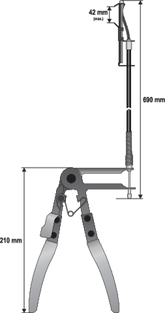 Pliers For Band Clips With A Cord