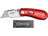 CUTTER KNIFE + SPARE BLADES 61X33 MM - YT-7534