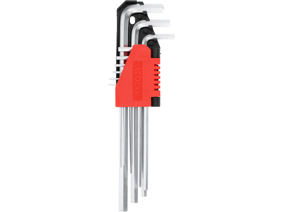 HEX KEY SET, LONG 1,5-10, 9 PCS - YT-0501