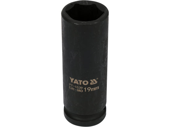 HEXAGONAL DEEP IMPACT SOCKET 1/2'' 19 MM - YT-1039