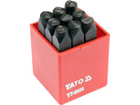 NUMBER STAMP 8 MM, 9 PCS - YT-6855