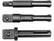 3pcs SDS Socket Driver Set 1/4", 3/8", 1/2"