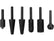6PCS SET OF ROTARY RASPS FOR METAL (3PCS) AND WOOD (3PCS) - YT-61712