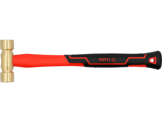 BRASS HAMMER WITH FIBERGLASS HANDLE 250G - YT-45290