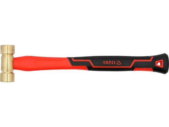 BRASS HAMMER WITH FIBERGLASS HANDLE 300G - YT-45291
