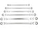 Extra Long Double Flexible Ring Ratchet Wrench 8–19 mm, 6 pcs