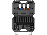 Impact Socket And Protective Impact Socket Set 1/2" 18Pcs