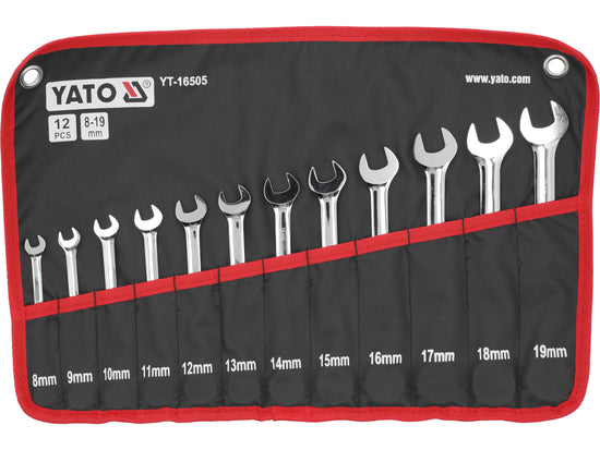 RATCHET COMBINATION WRENCH SET 12PCS - YT-16505