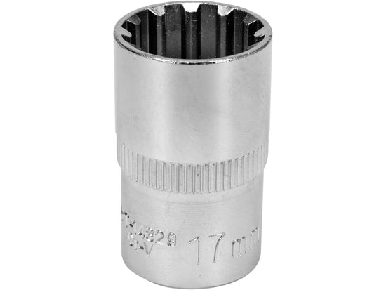 SOCKET SPLINE 1/2" *17MM*38MM - YT-14829