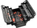 Open tool chest with various tools including screwdrivers and wrenches on a white background