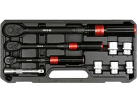 Torque Wrench Set 1/4", 3/8" & 1/2" – 2–220Nm – 9pcs
